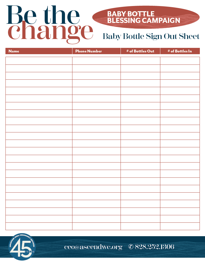 Sign Out Sheet